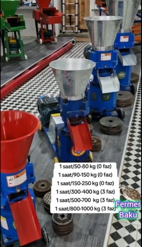 Qranulator, yem qarışdıran və dən təmizləyən avadanlıqlar