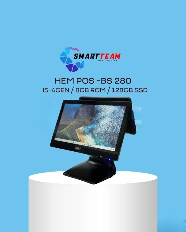 HEM BS280 iki ekranlı POS kompüter — şəkil 1