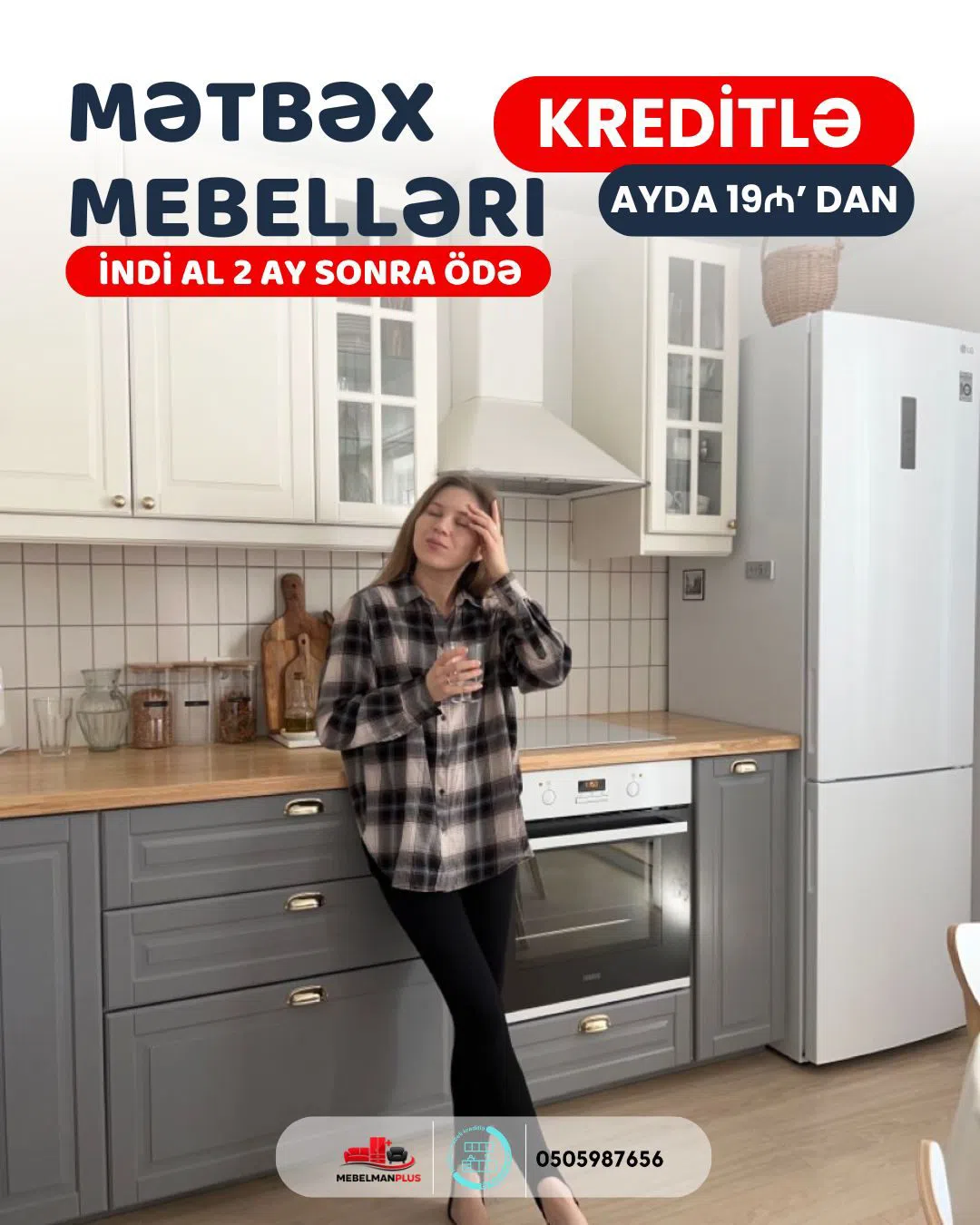 Mətbəx mebel dəsti Qarışıq rəng