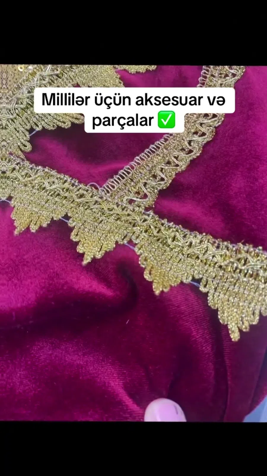 Milli geyim üçün parça və dekor materialları — şəkil 14