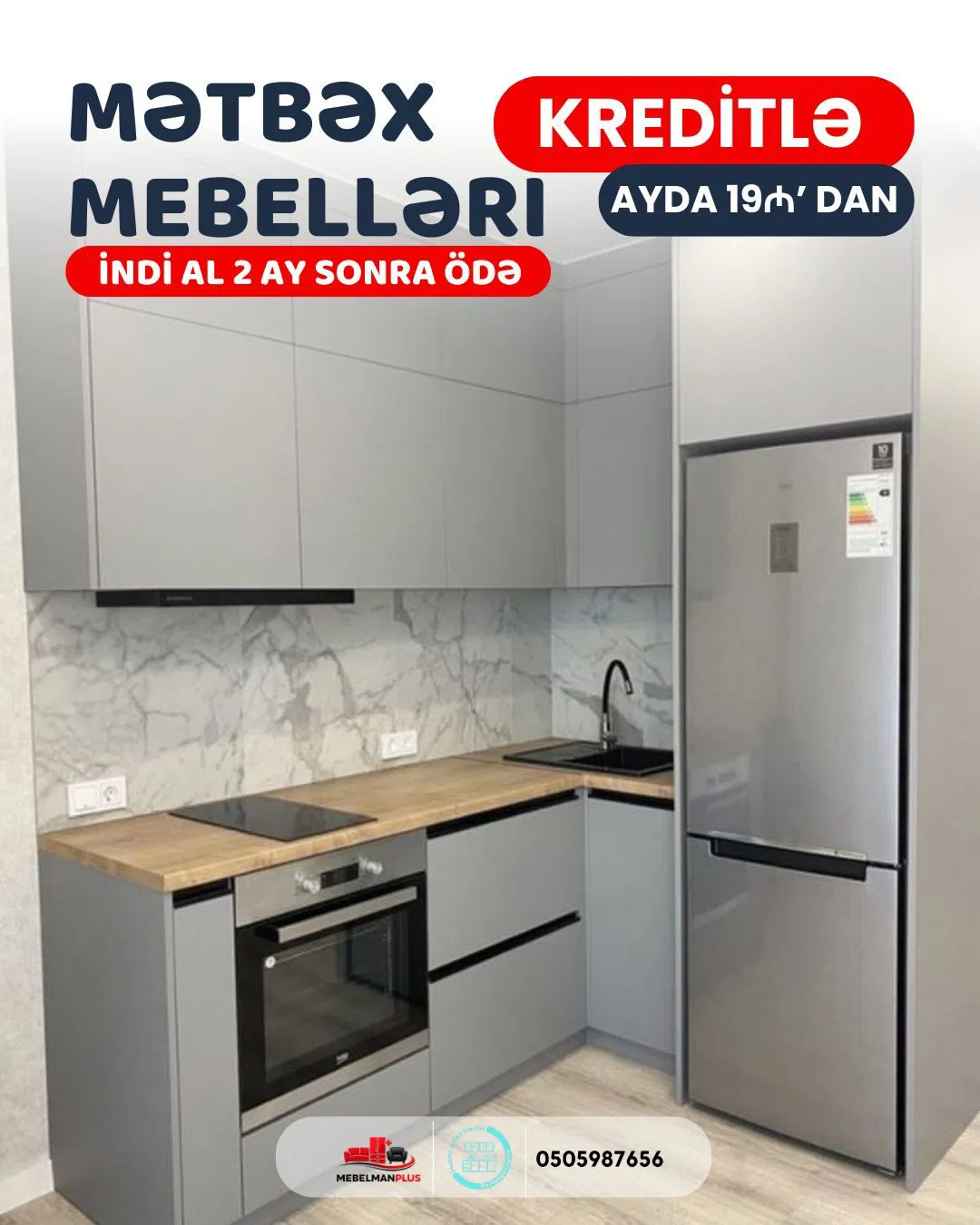 Mətbəx mebel dəsti Qarışıq rəng