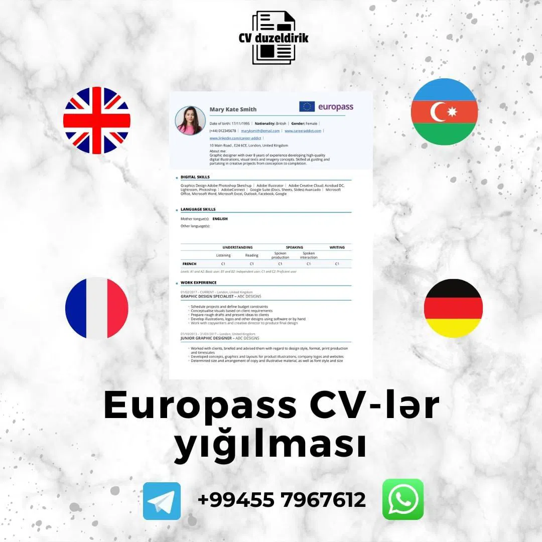 CV, Motivasiya Məktubu və LinkedIn Profil Hazırlanması — şəkil 5
