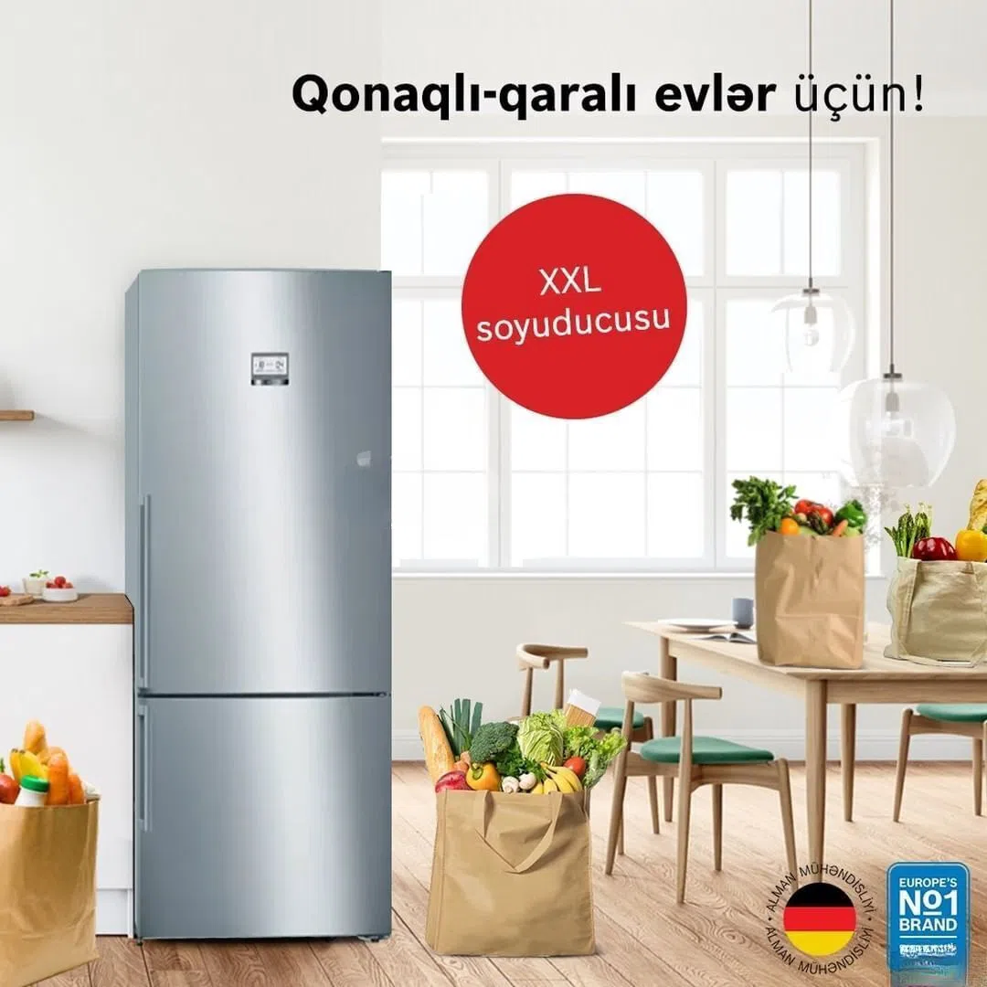 Refrigerator Silver color, 2-door - Tenderyard
