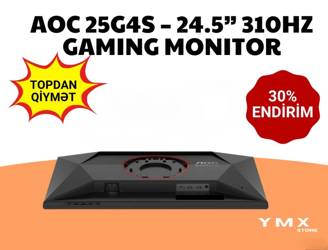 AOC 25G4S 24.5" 310Hz Gaming Monitor — şəkil 2