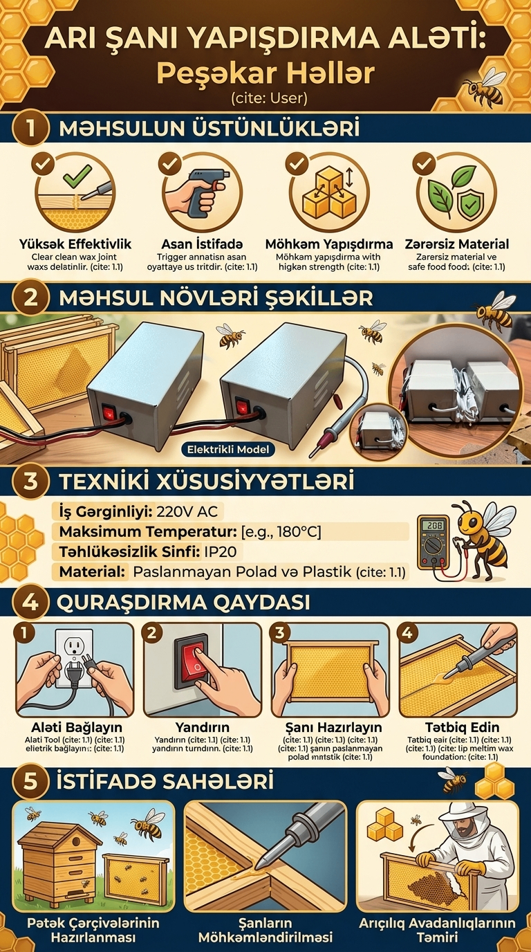 Arı şanı yapışdırma aləti — şəkil 3