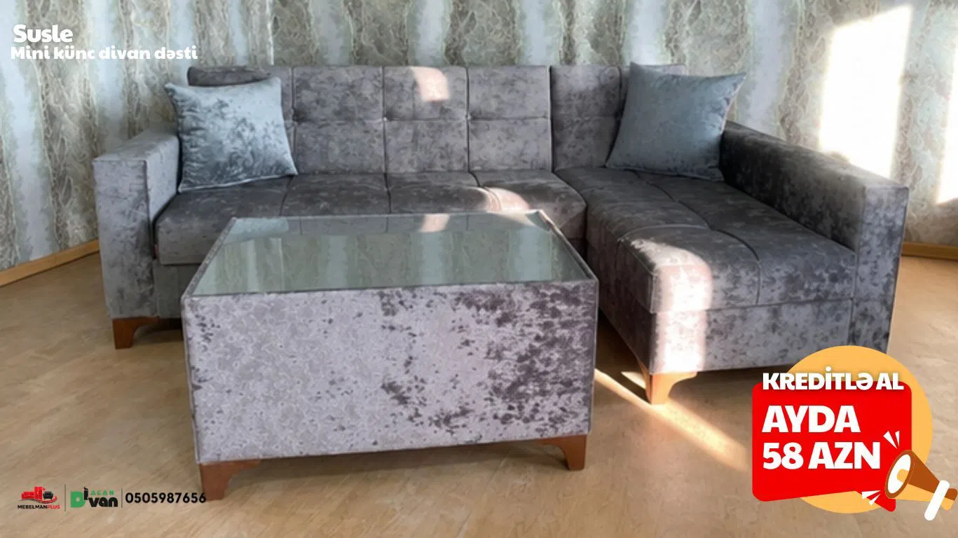 Künc divan, Boz rəng — şəkil 3
