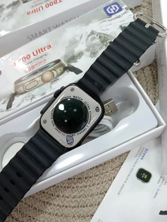 Qara rəng smart saat — şəkil 2