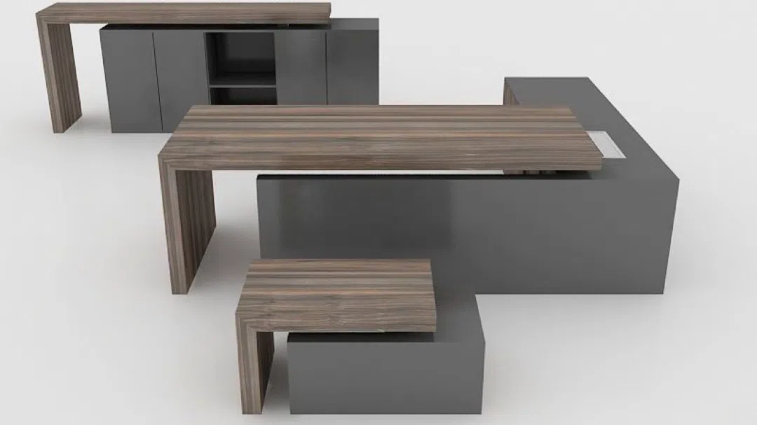 Office furniture set Brown color - Tenderyard