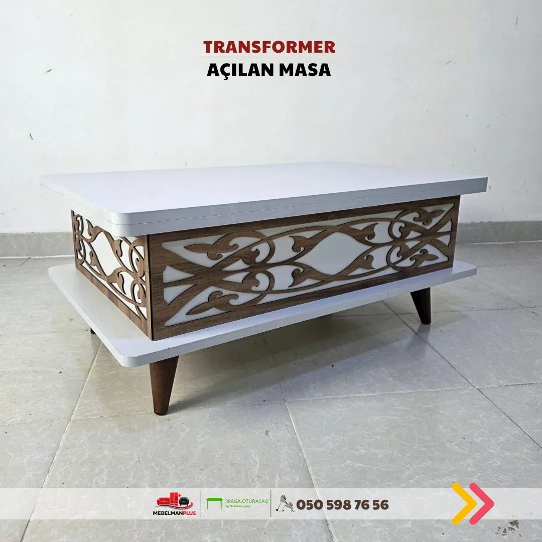 Jurnal masası Gümüşü rəng, Transformer — şəkil 3