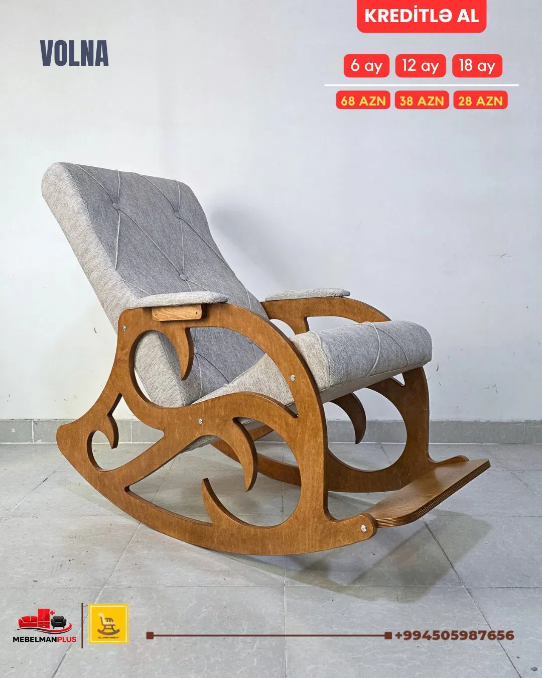 Kreslo, Gümüşü rəng — şəkil 2