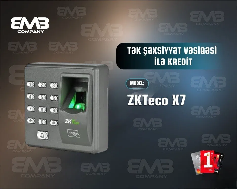ZKTeco X7 giriş idarəetmə terminalı