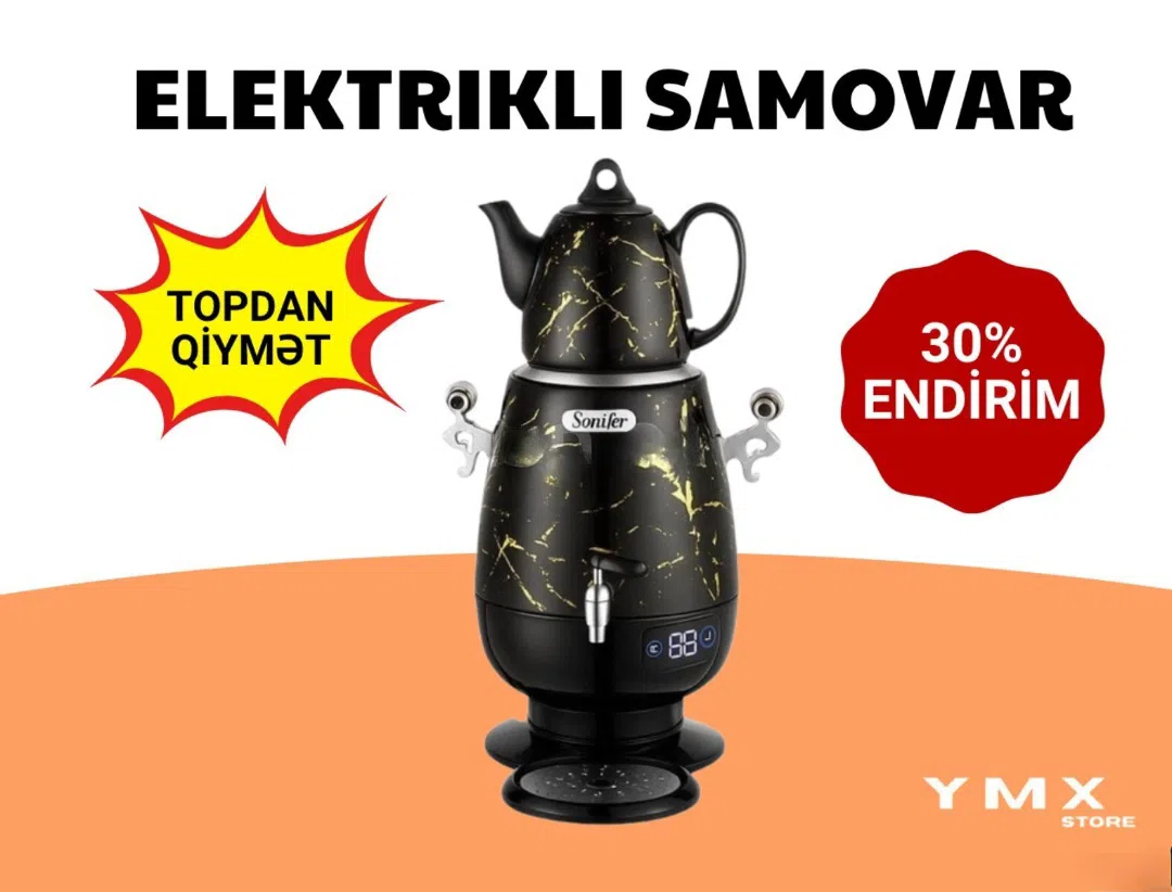 Samovar Paslanmayan polad material — şəkil 1