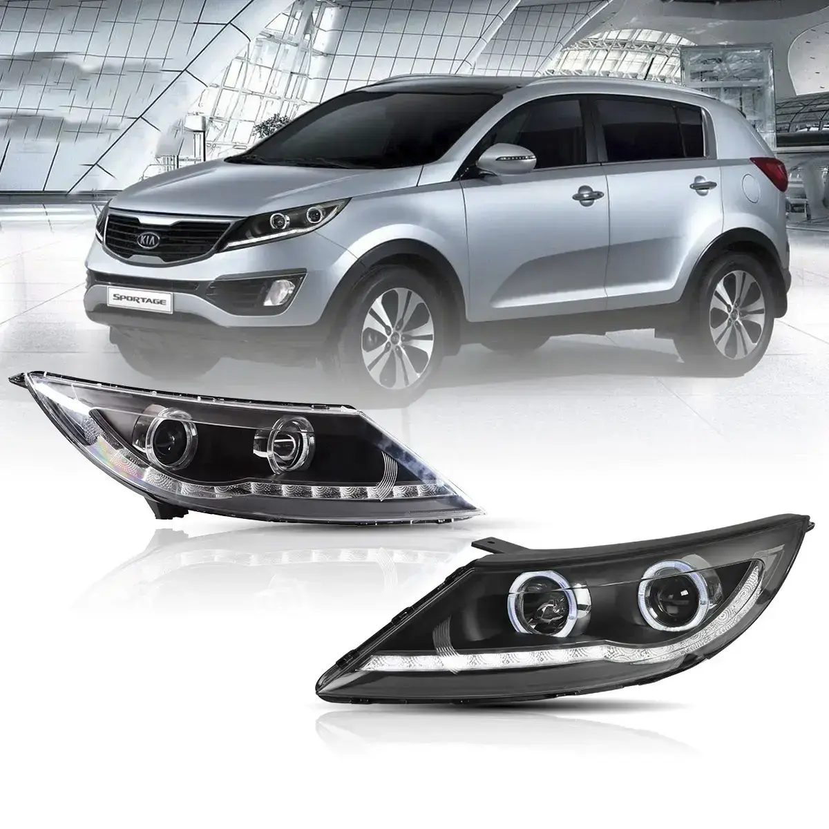 Kia Sportage 2011 sol LED fara