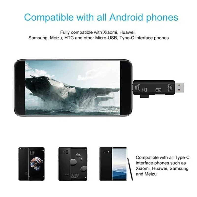 Multifunctional OTG Card Reader 5 in 1 — şəkil 11
