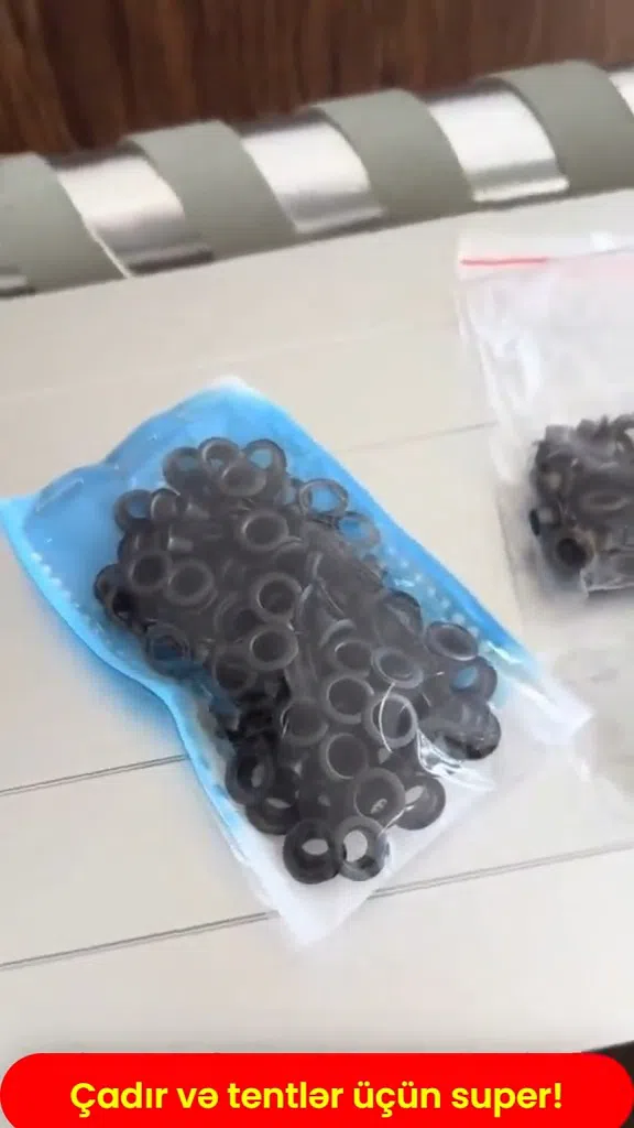 Various sizes of fastening rings for tarpaulins and tents - Tenderyard