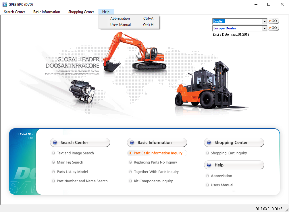 "Doosan GPES EPC" proqramı — şəkil 8