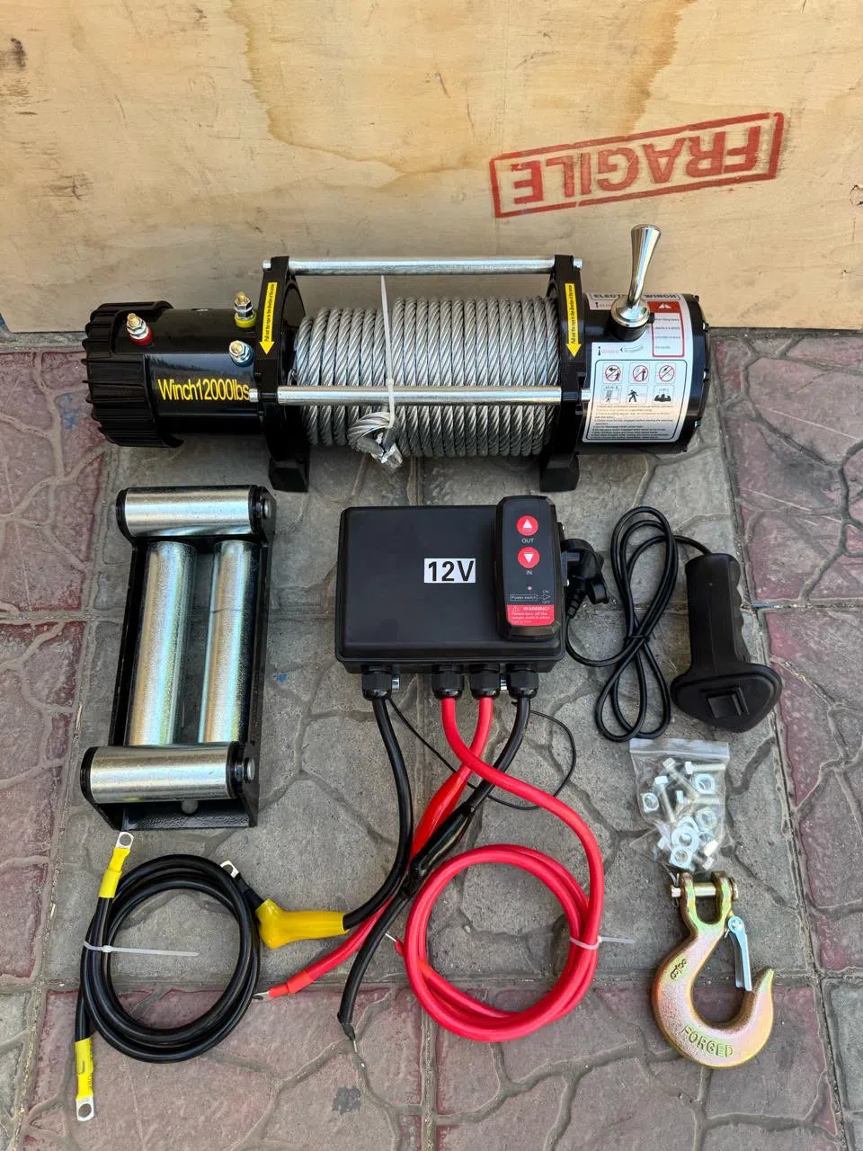 12000 lbs 12V Vinç - Tenderyard