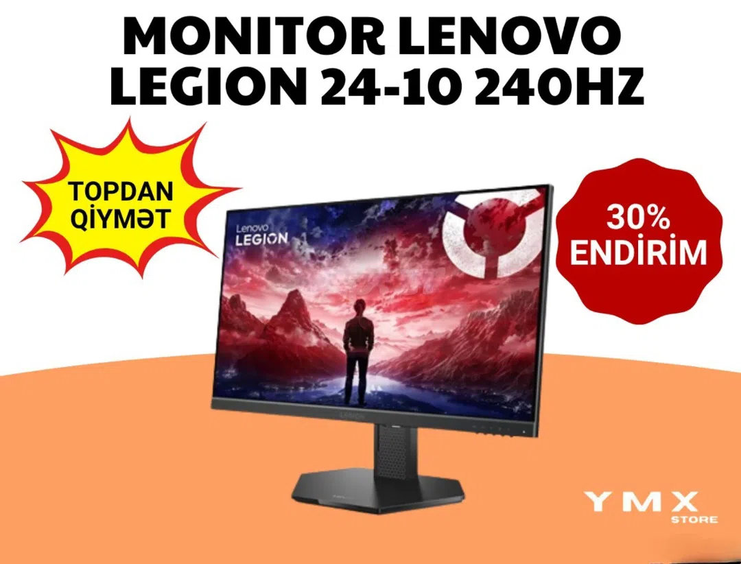 Lenovo Legion 24-10, 23.8" FHD, 240Hz Gaming Monitor