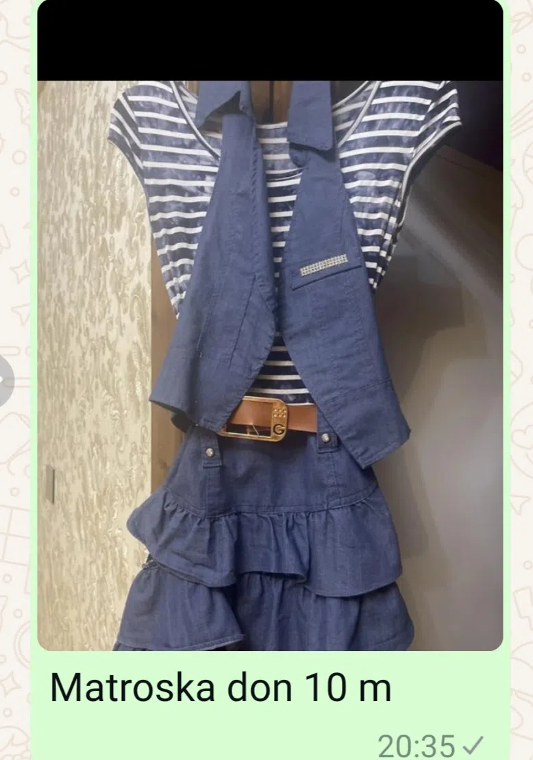 Uşaq donu 15-16 yaş, Mavi rəng — şəkil 1