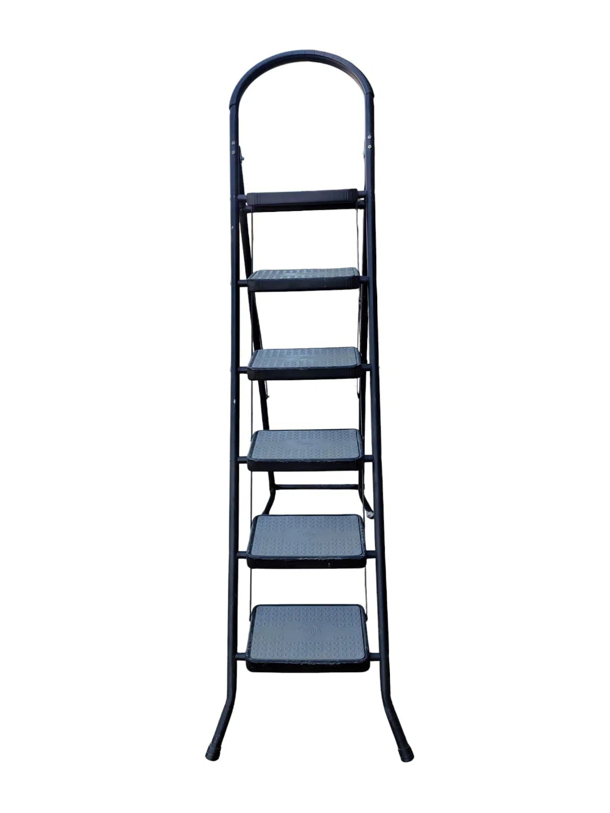 6 pilləli qatlanan metal nərdivan