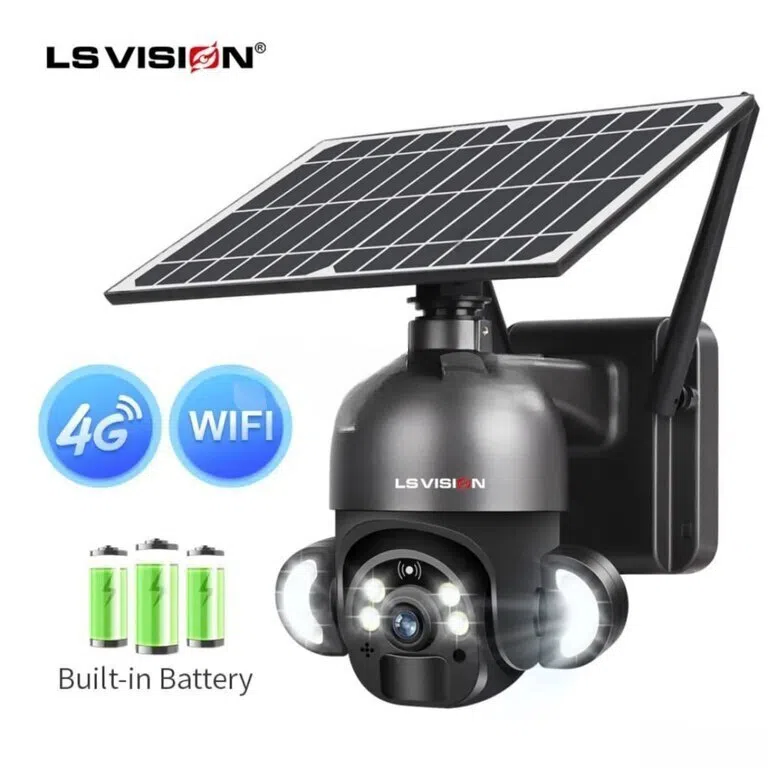 Multivision 4G Solar PTZ Kamera, 12MP 4K, Günəş Panelli - Tenderyard