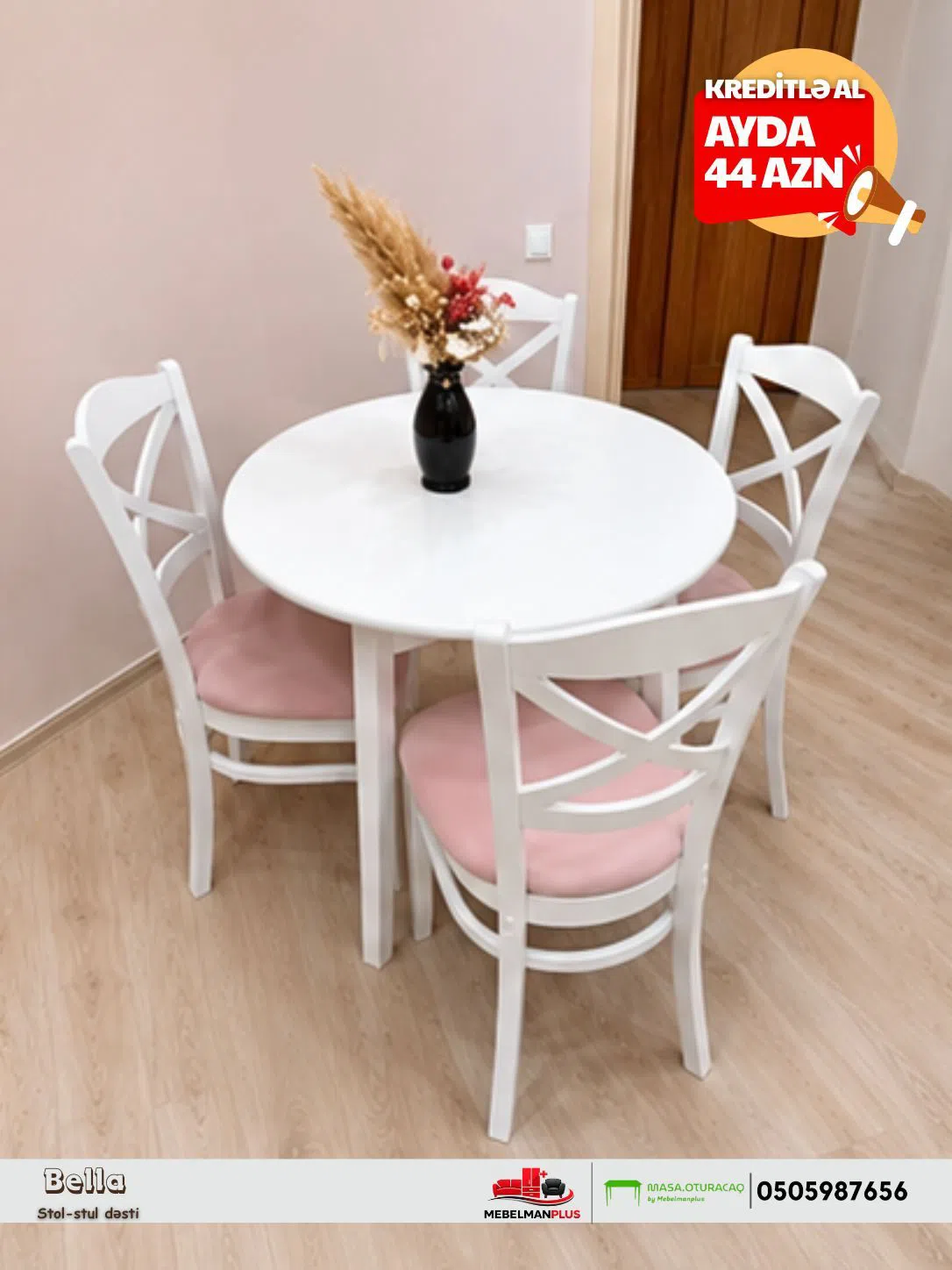 Mətbəx masası Ağ rəng — şəkil 6