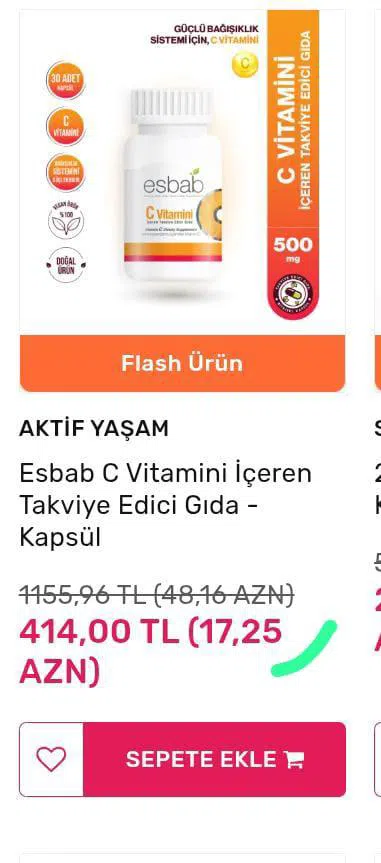 C vitamini satisi — şəkil 1