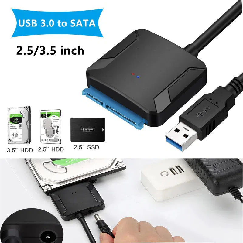 USB 3.0 to SATA 2,5/3,5 inch HDD SSD Cable — şəkil 7
