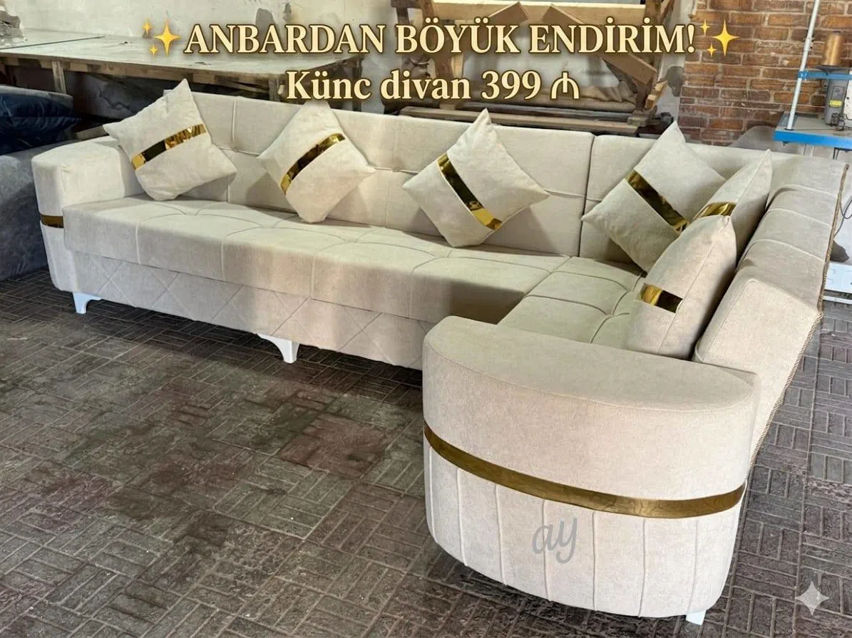 Corner sofa, Gray color - Tenderyard
