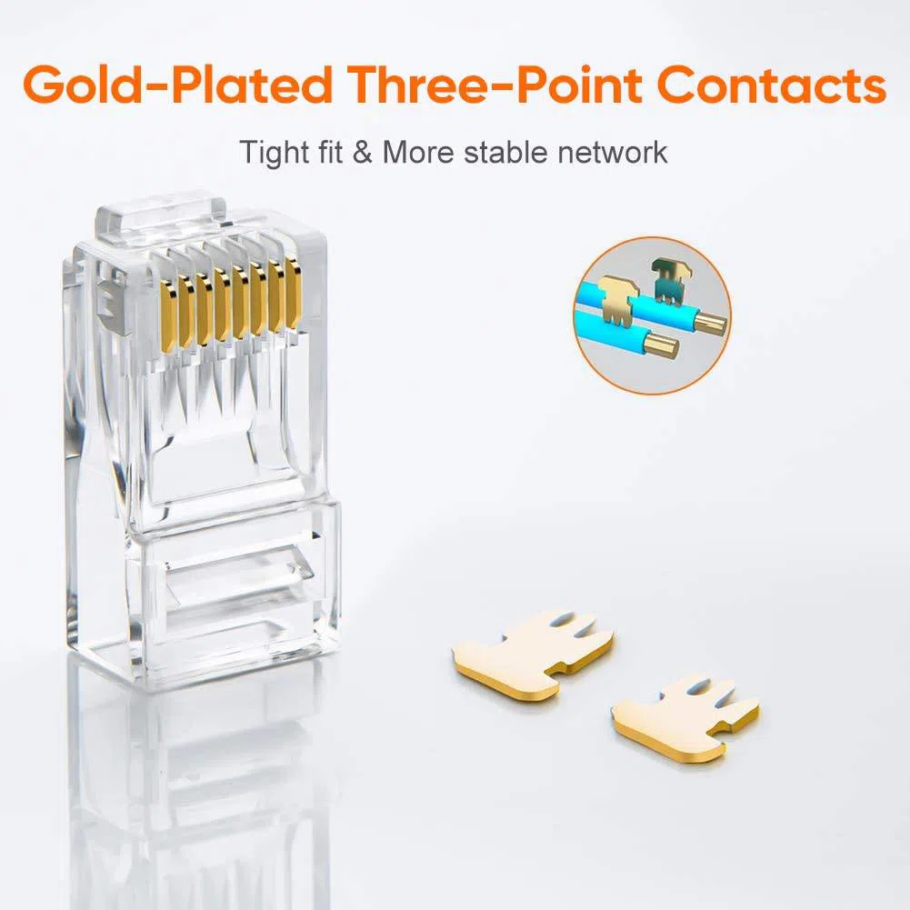 100 PCS Cat6 RJ45 Connectors — şəkil 1