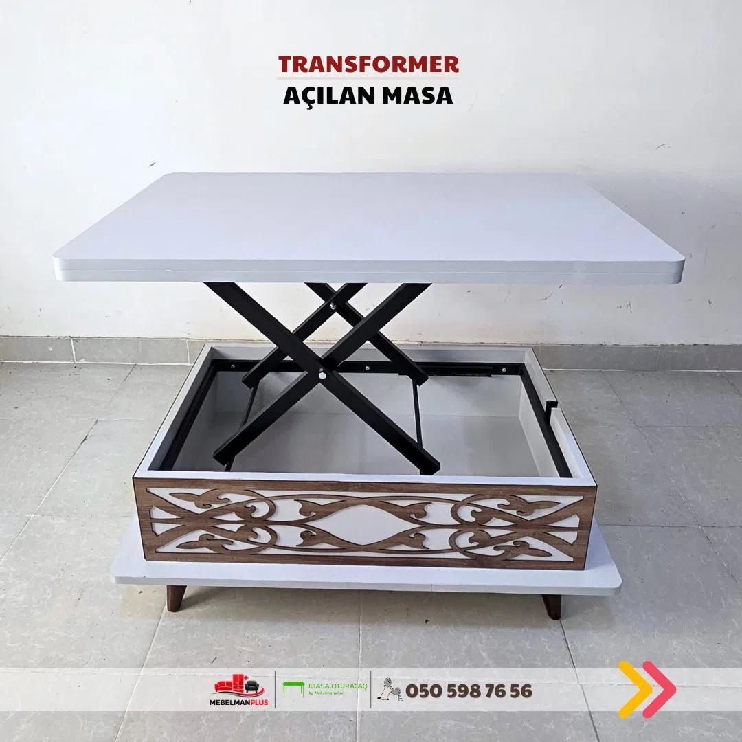 Jurnal masası Gümüşü rəng, Transformer — şəkil 8
