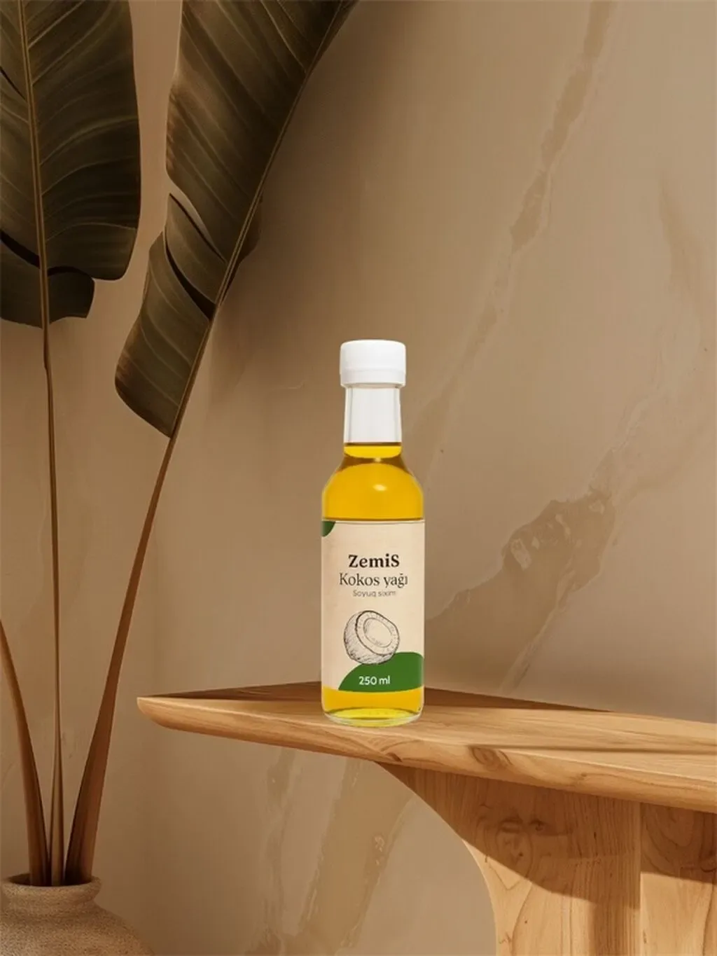 ZemiS Kokos yağı – soyuq sıxım, 250 ml