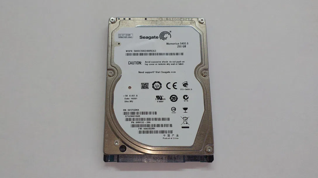 Seagate 250GB 2.5 SATA HDD — şəkil 2