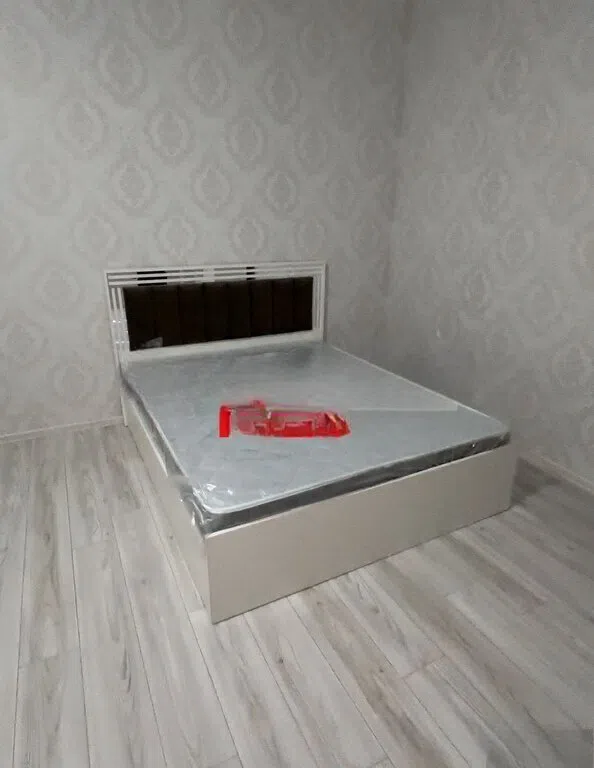 Wooden bed, Light purple color - Tenderyard