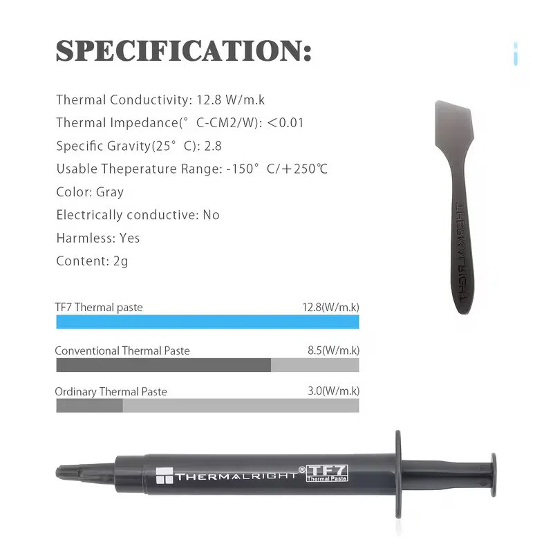 Thermalright TF7 2gr 12.8W/m.k Thermal Paste — şəkil 11