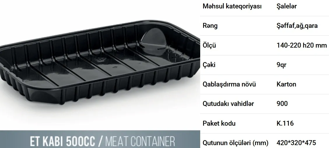 Ət qablaşdırma qabları — şəkil 2