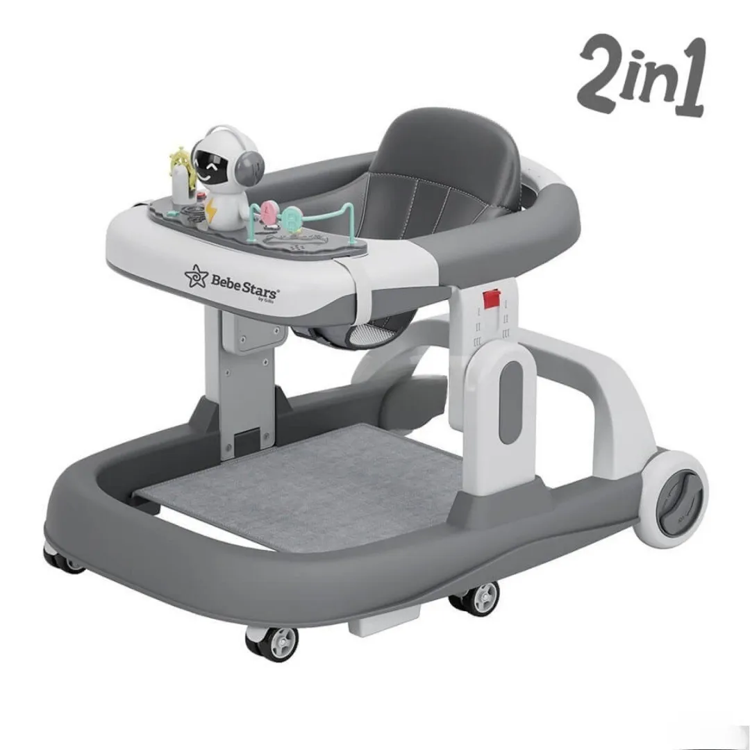 Unisex baby walker, Gray color - Tenderyard