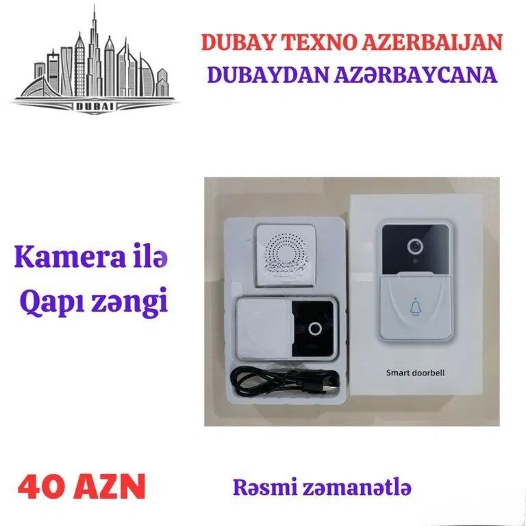 Video görüntülü domofon qapı zəngi
