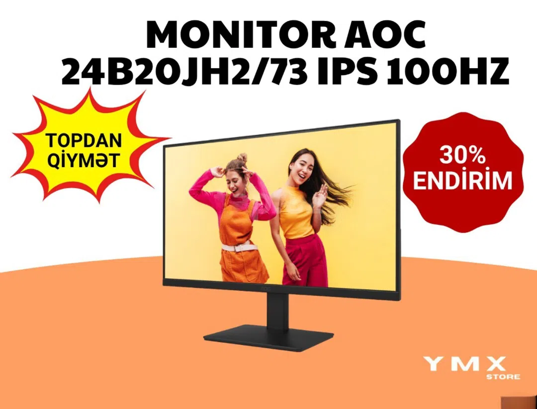 AOC 24B20JH2 24” IPS 100Hz Monitor