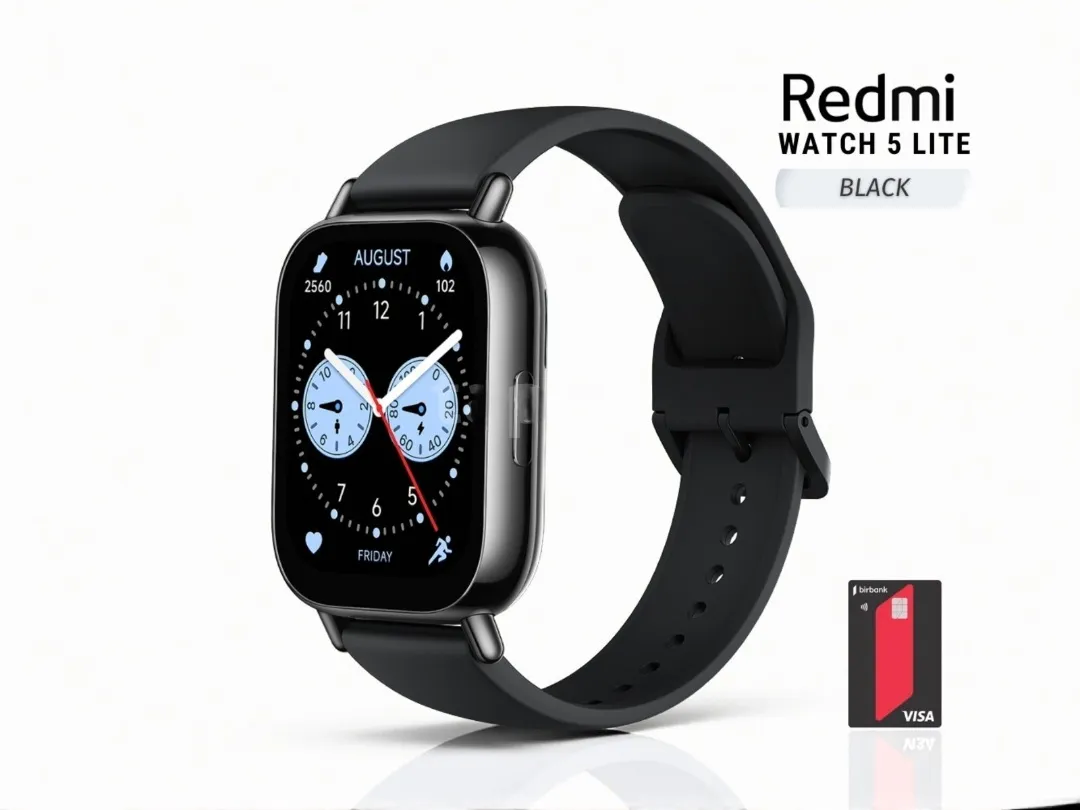 REDMI Watch 5 Lite - rəng Black, global versiya, zəmanətli — şəkil 1