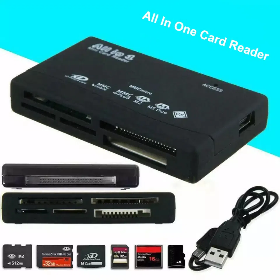 All In One Card Reader | Black — şəkil 1