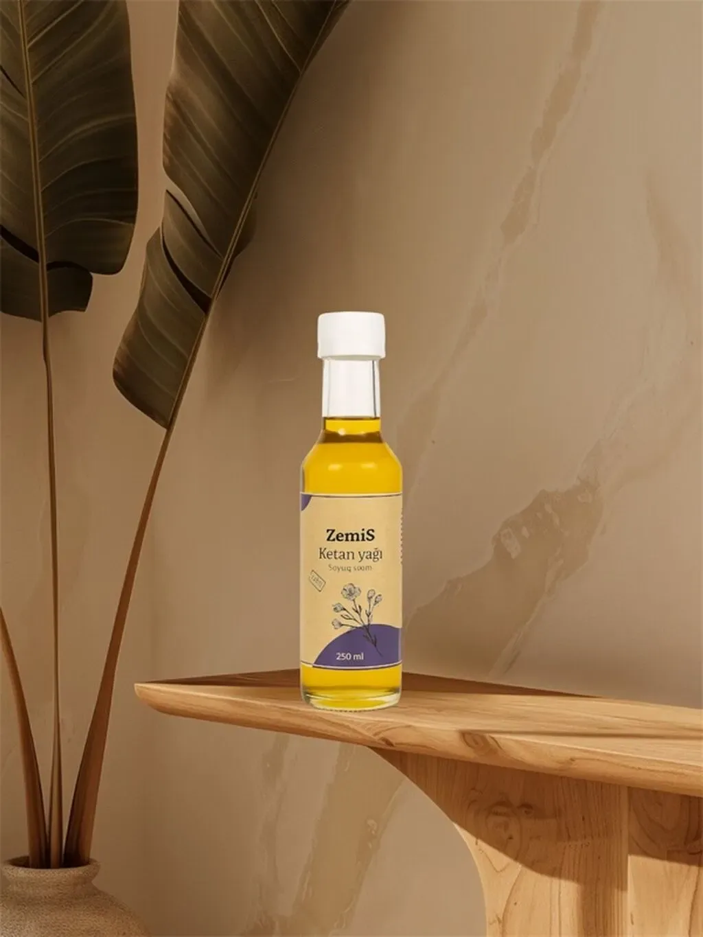 Zemis Kətan Yağı (Soyuq Sıxım, 250 ml)