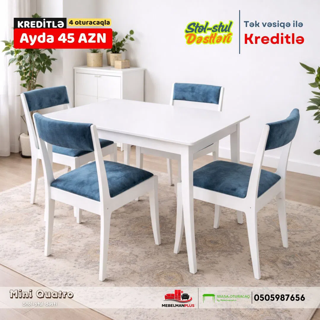 Kitchen table White color - Tenderyard