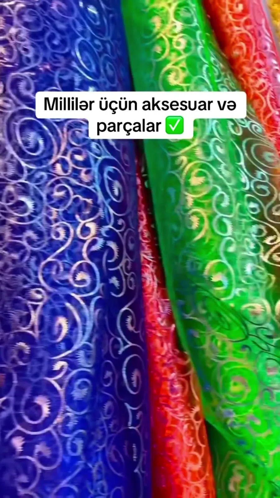 Milli geyim üçün parça və dekor materialları — şəkil 12