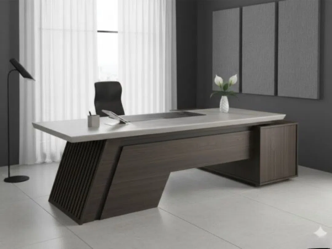 Brown Manager Desk - Tenderyard
