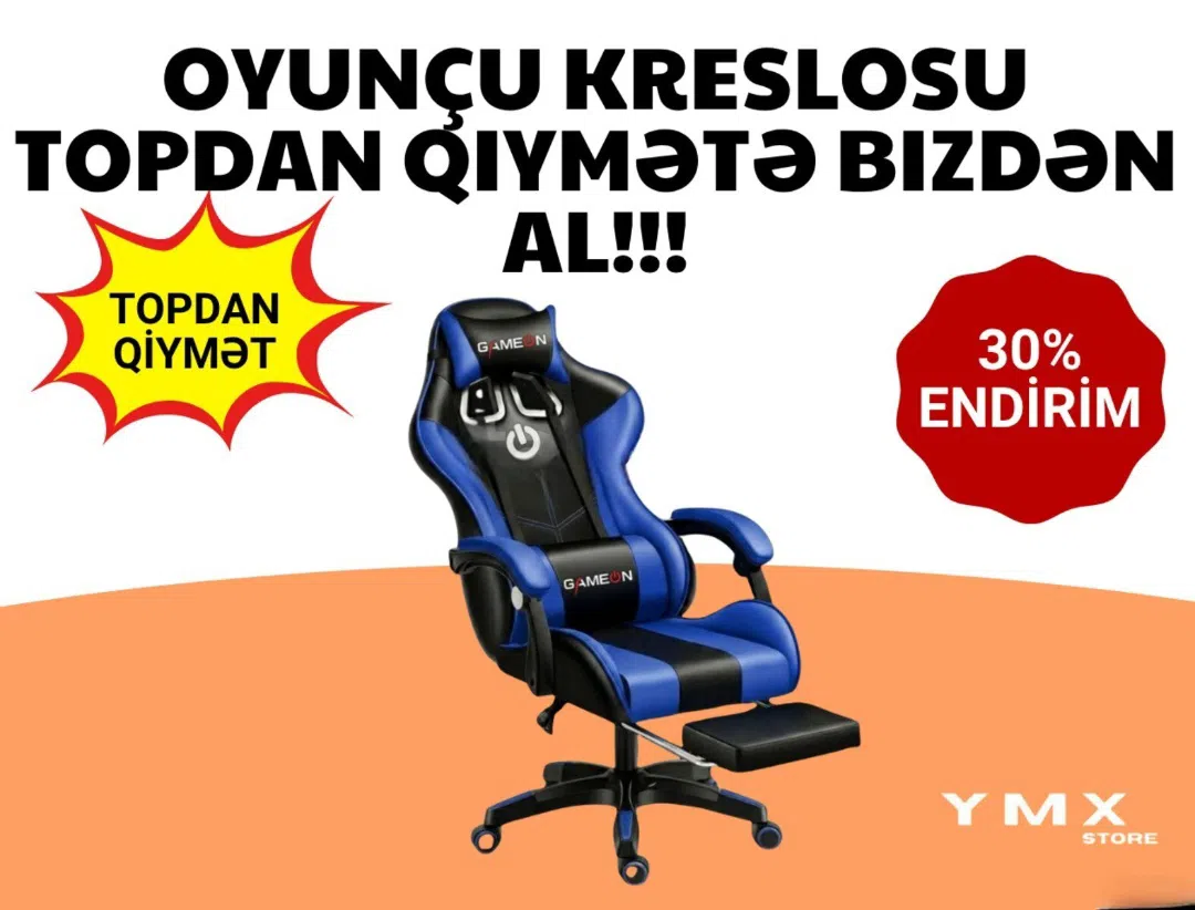 Blue, Gaming computer chair - Tenderyard