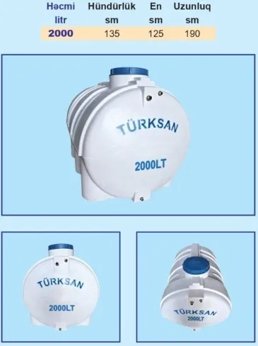 Plastik içməli su çənləri — şəkil 20