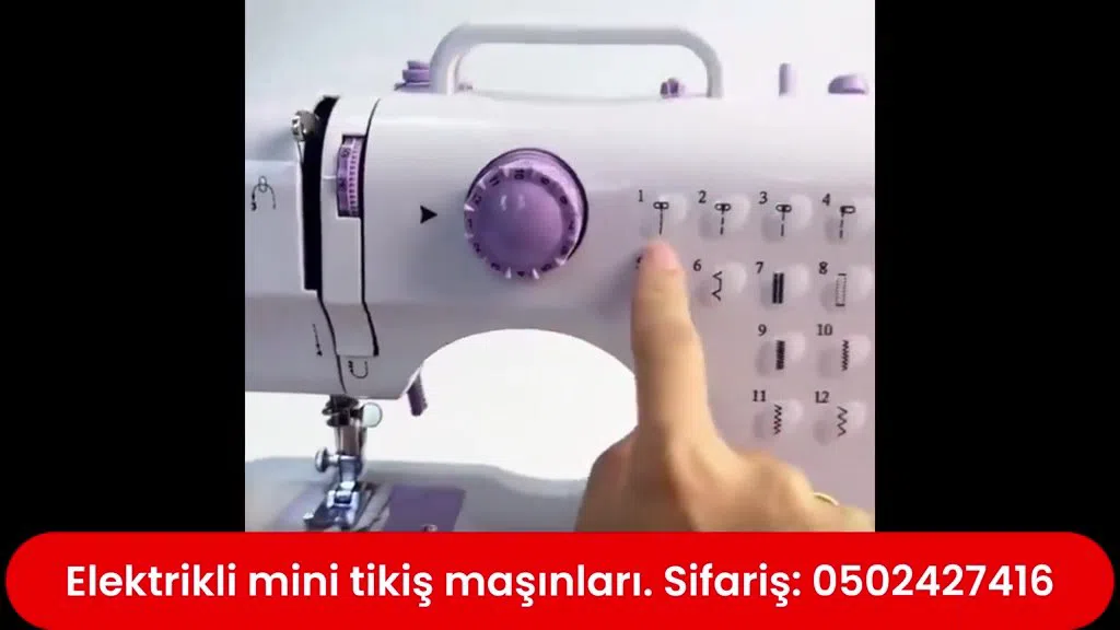 Elektrikli mini tikiş maşını — şəkil 4