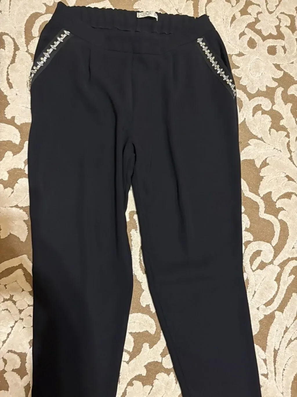 Qadın şalvarı - CHILIA Luxury Wear, rəng qara, ölçü EUR 40 — şəkil 1
