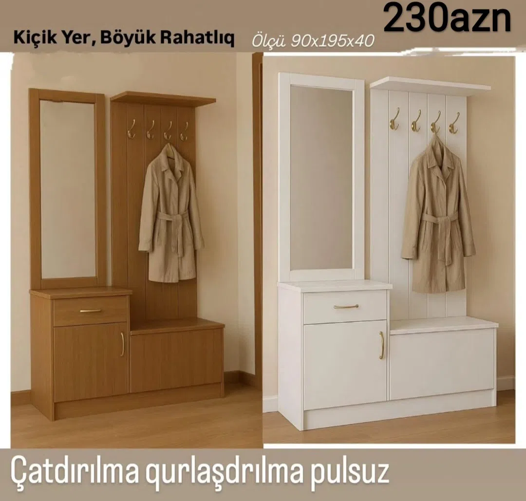 2 qapılı dolab